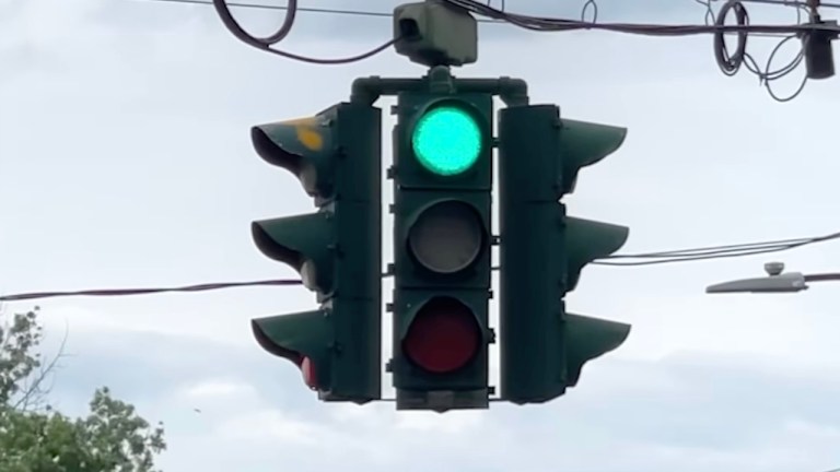 Syracuse Upside Down Traffic Light