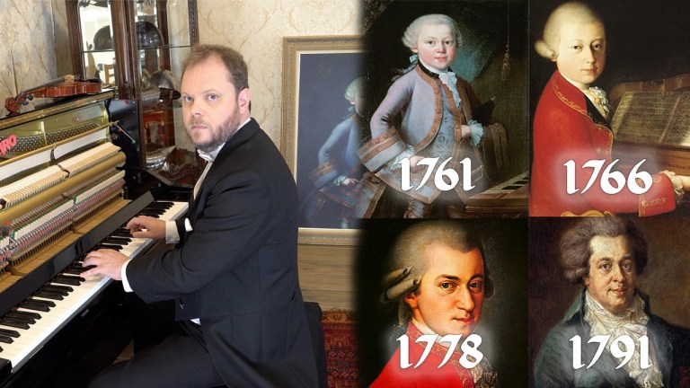 Evolution of Mozart on Piano