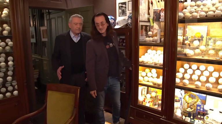 Geddy Lee Dan Rather Baseball Collection