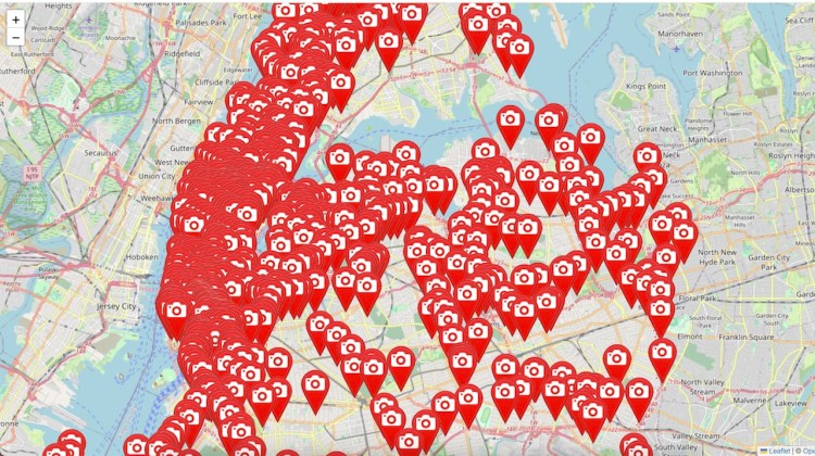 Available Traffic Light Camera Map