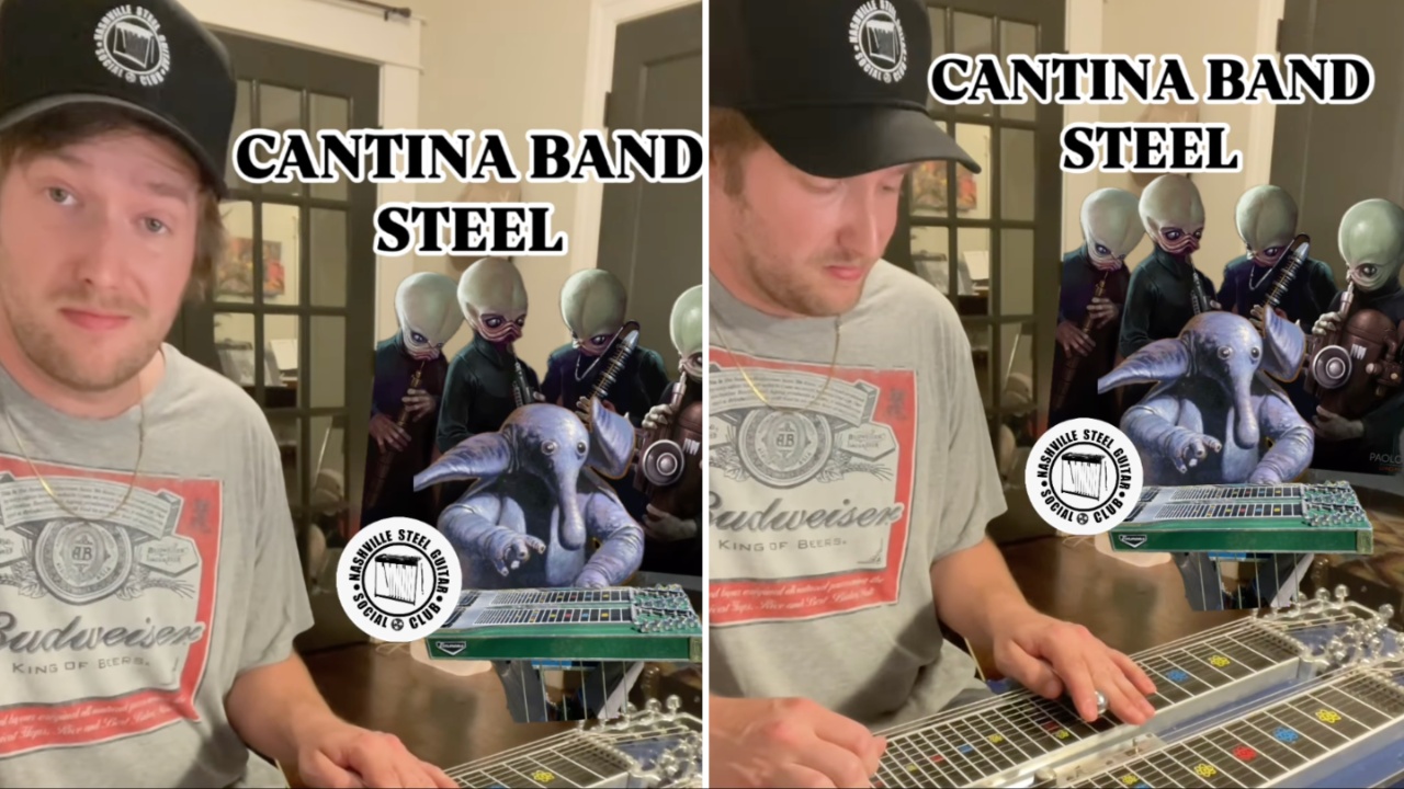 An Amazing Cover of the Star Wars Cantina Band Song on Pedal Steel Guitar