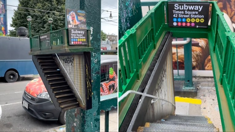 Mini NYC Subway Entrance