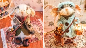 Needle Felted Mice