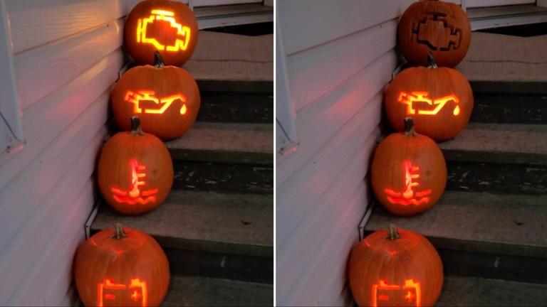 Car Warning Lights Pumpkins