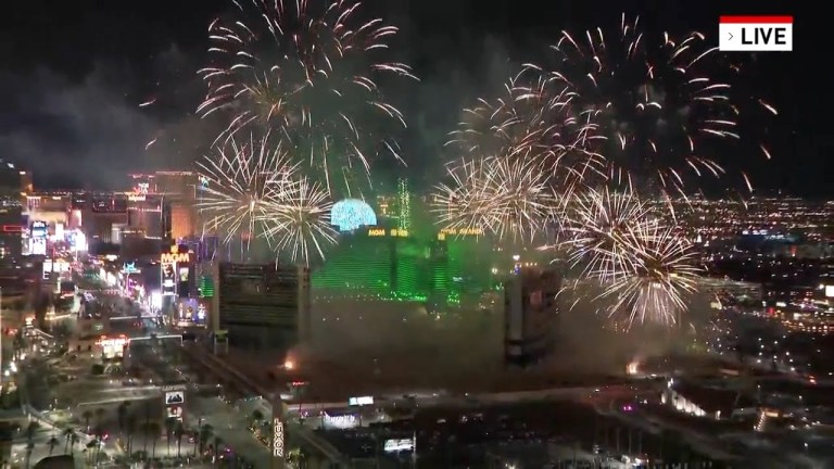 Tropicana Implosion Fireworks