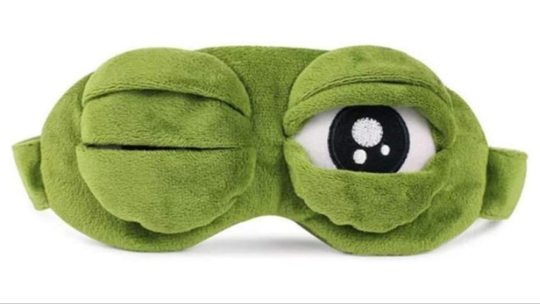 Frog Sleep Mask Adjustable Eyes