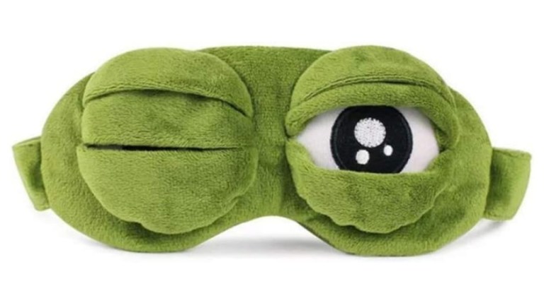 Frog Sleep Mask With Adjustable Eyes