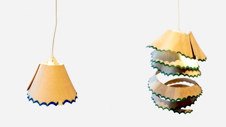 Giant Pencil Shaving Lampshades