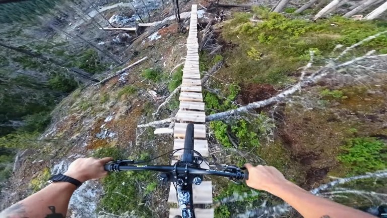 Steep Mountain Bike Trail