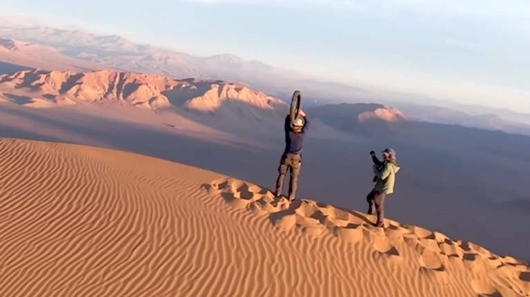 Worlds Steepest Tire Roll