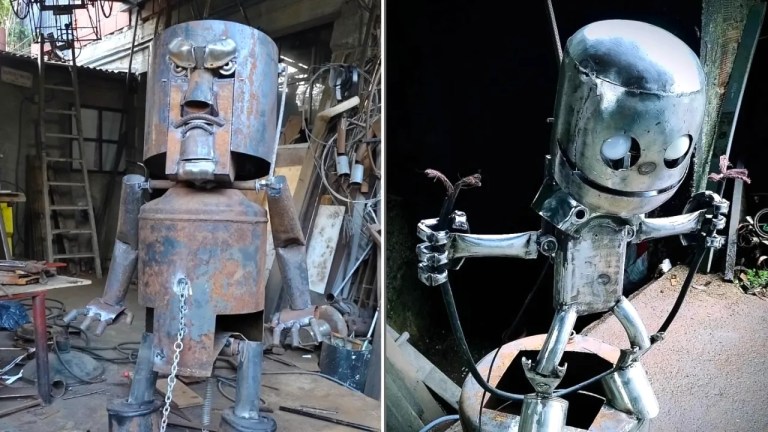Scrap Thief Creates Biomechical Sculptures