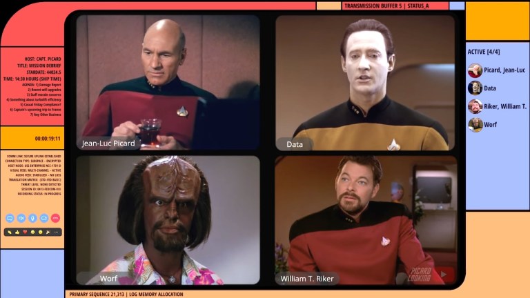 Star Trek TNG Zoom Call