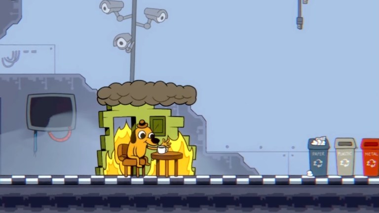 This Is Fine Maximum Cope