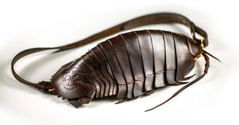 Giant Deep Sea Isopod Leather Sling Bag