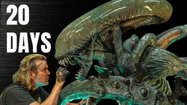Life Sized Alien Sculpture