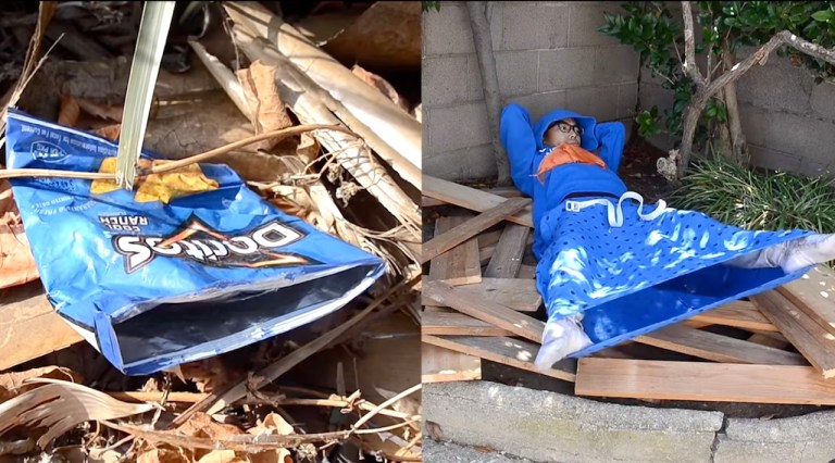 Artist Imitates Trash