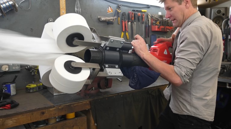 Leaf Blower Toilet Paper