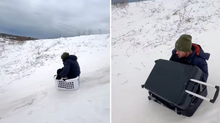 Sledding on Random Items