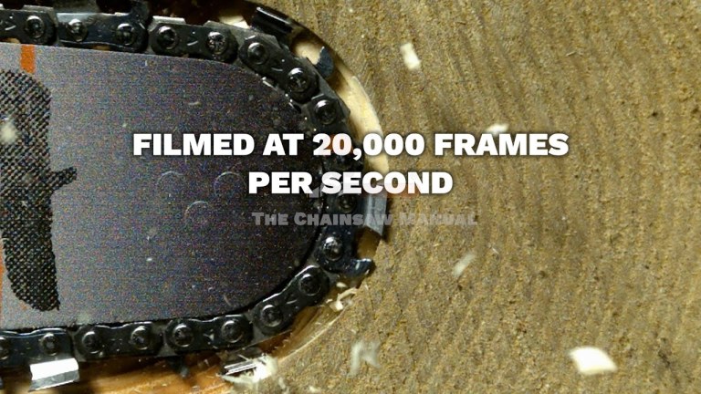 Ultra Slow Motion Chainsaw