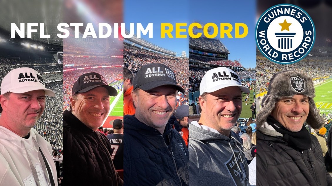 Lifelong Football Fan Breaks Guinness World Record for Fastest Time to Visit Every NFL Stadium