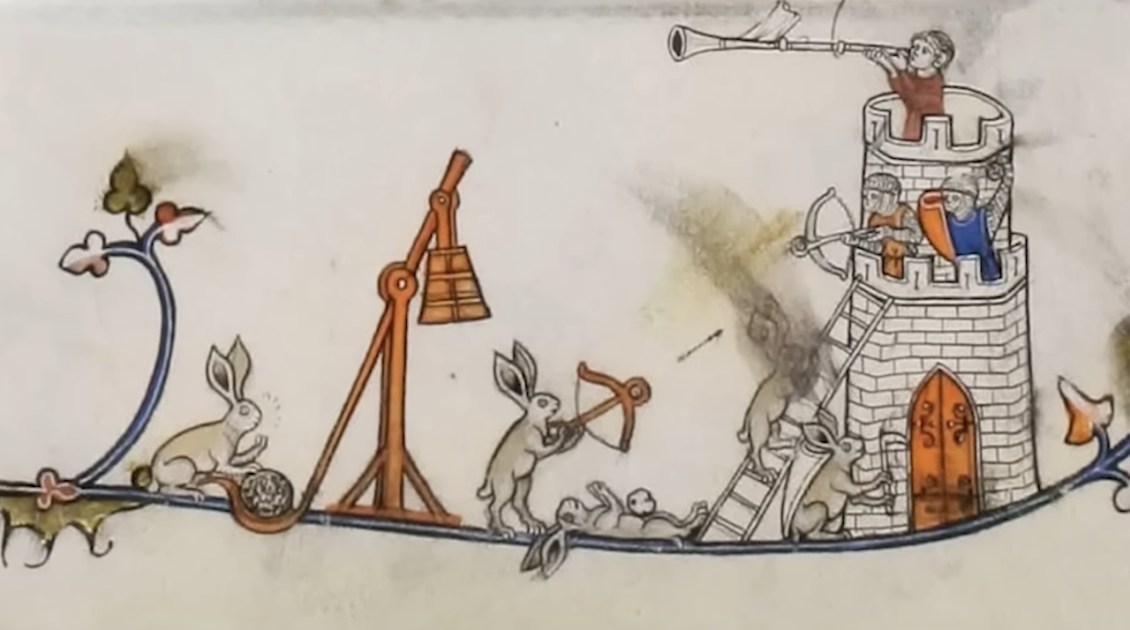 Why Armed Rabbits Appeared So Often in Medieval Illuminated Manuscripts