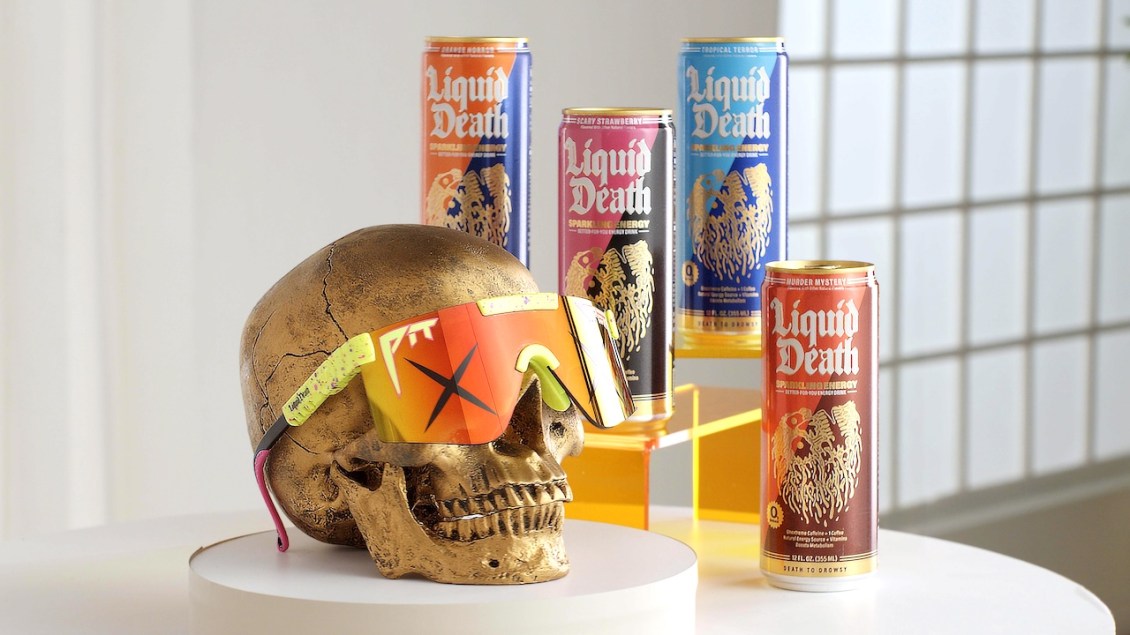 Liquid Death and Pit Viper Create UV Sunglasses for Dead People So They Can Safely ‘See the Light’