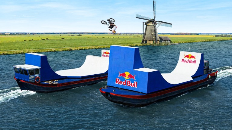 BMX Loop Between Boats
