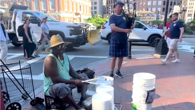 Bagpiper Drummer Boston