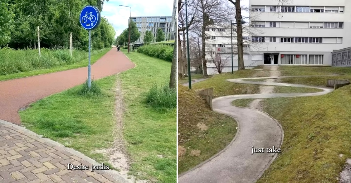 How Worn 'Desire Paths' Reveal the Routes People Actually Walk
