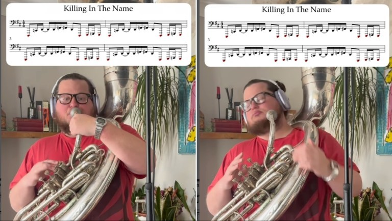 Killing in the Name on Sousaphone