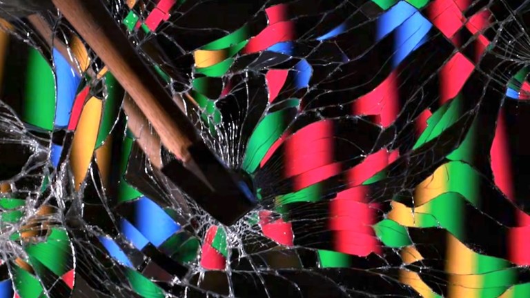 Super Slow Motion Mirror Lights Hammer
