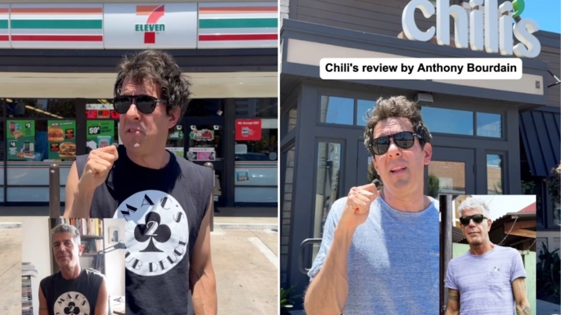 Comedian Does Impressions of Anthony Bourdain Reviewing Common Restaurants and Stores