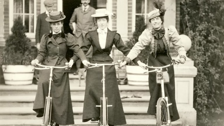Bicycle Victorian Woman Independence