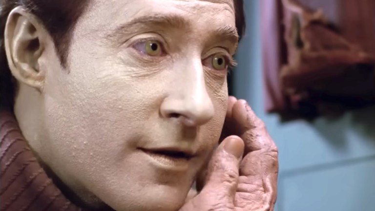 Close-up from the "Brothers" episode of Star Trek: The Next Generation