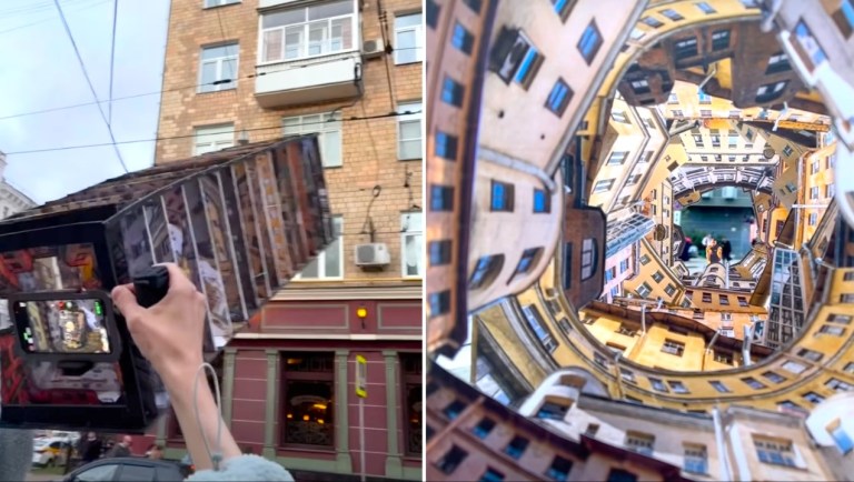Multilayered Paper City Diorama