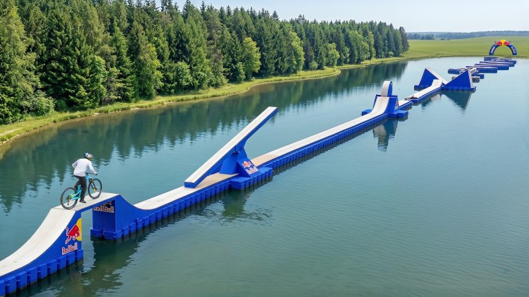 Red Bull Bike Obstacle Course on Water