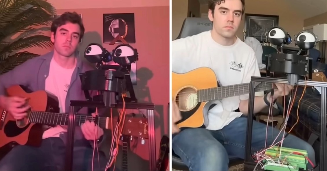 Musician Builds a Robot to Sing While He Plays Guitar
