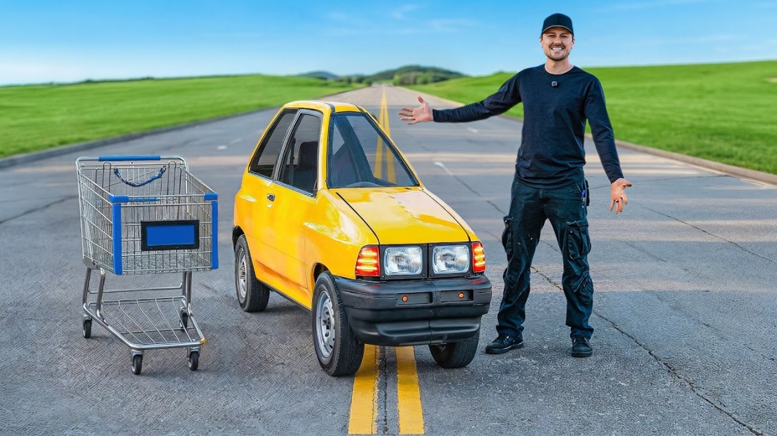 Man Transforms a Yellow 1988 Ford Festiva Into the Thinnest Street-Legal Car