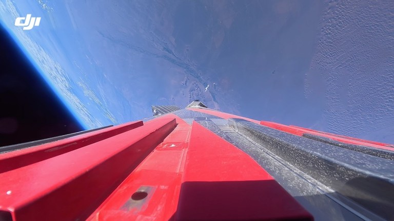 DJI Camera Rocket Launch Reentry POV