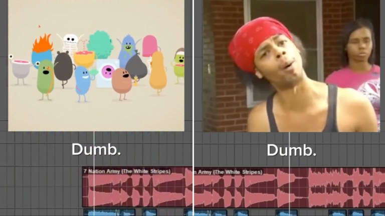 Characters singing or saying the word dumb in a There I Ruined It compilation