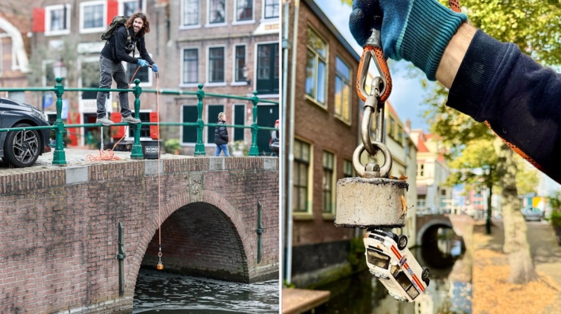 Giant Magnets Used to Fish for Underwater Treasures