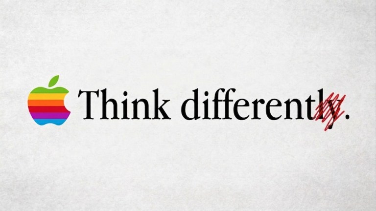 Apple’s "Think Different" slogan from the 1997 advertising campaign