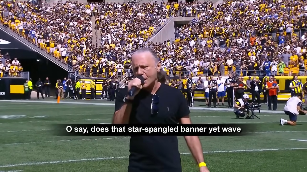 Bruce Dickinson Powerfully Sings the 'Star-Spangled Banner' Before Steelers vs Seahawks Game