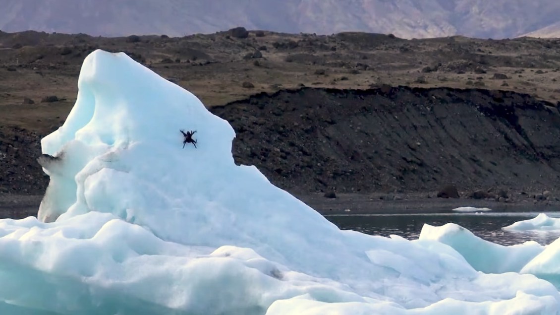 Nimble Drone With Retractable ‘Cat Claws’ Repeatedly Lands on Steep Icelandic Icebergs