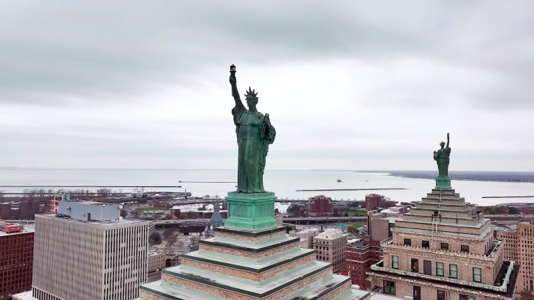 Two Statues of Liberty Buffalo