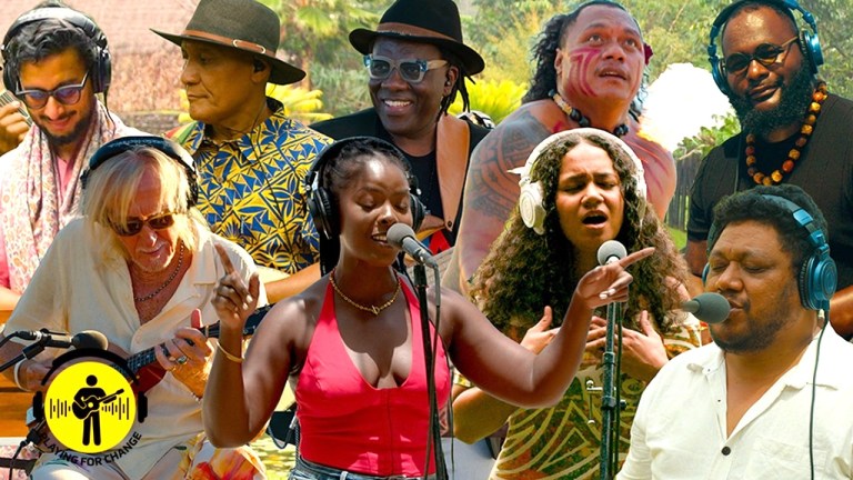 Playing for Change With a Little Help From My Friends