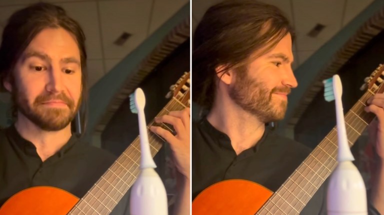 Radiohead Jam With Toothbrush