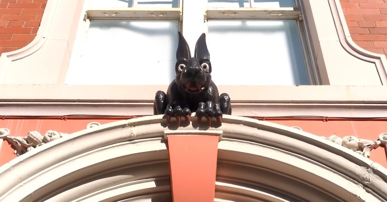 Vampire Rabbit Doorway Statue Newcastle