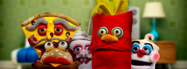 Talking Food Puppet Family
