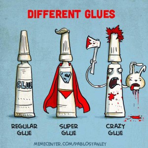 Different kind of glues by Pablo Stanley